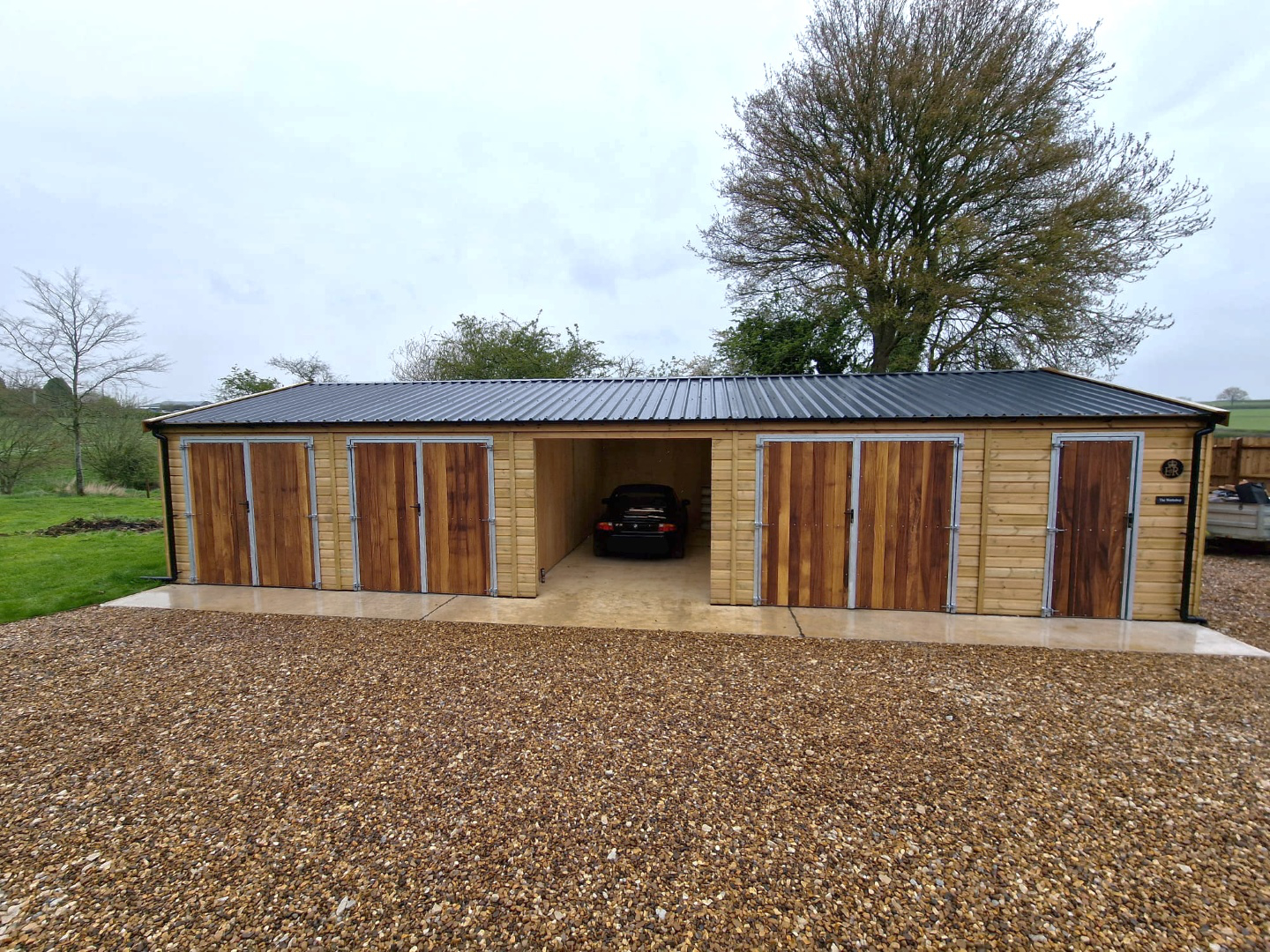 Integrated Wooden Garden Shed